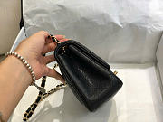 Chanel Caviar Leather Flap Bag black gold 17cm - 2