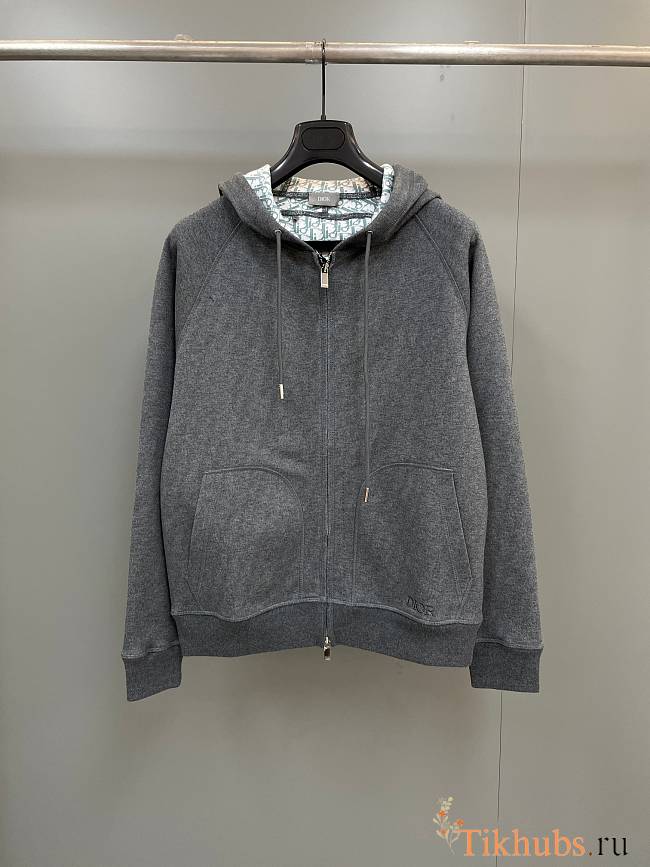 Dior Hooded Track Jacket Grey - 1