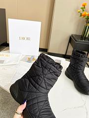 Dior Frost Ankle Boot Black Nylon Shearling - 3