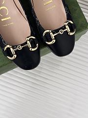 Gucci Ballerina Black Denim Flat - 5