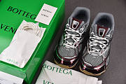 Bottega Veneta Orbit Metallic Rubber Mesh Sneakers Wine - 5