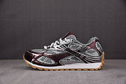 Bottega Veneta Orbit Metallic Rubber Mesh Sneakers Wine - 3