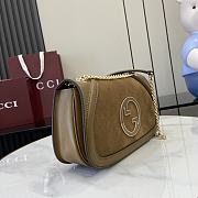 Gucci Blondie Small Shoulder Bag Light Brown Suede 26x16x8cm - 5