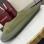 Gucci B Medium Shoulder Bag Dark Green Suede 49x46x4cm - 5
