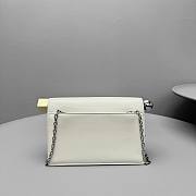 Jacquemus La Petite Pochette Leather Clutch White 19.5x14.5x6.5cm - 2
