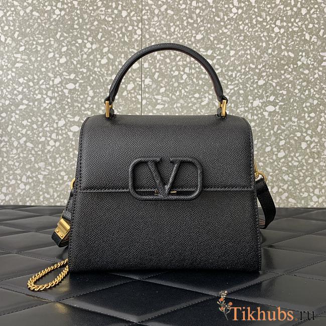 Valentino Small Vsling Black Handbag 22x17x9cm - 1