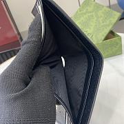 Gucci GG Marmont Bi-fold Card Case Wallet Black 11x9cm - 2