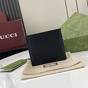 Gucci GG Marmont Bi-fold Card Case Black Wallet 11x9cm - 3