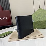 Gucci GG Marmont Bi-fold Card Case Black Wallet 11x9cm - 4