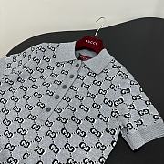 Gucci Wool Jacquard Polo Dress Grey - 3