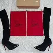 Christian Louboutin Dovi Dova 100 Black Sock Boot  - 1