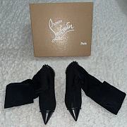 Christian Louboutin Dovi Dova 100 Black Sock Boot  - 2
