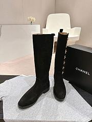 Chanel Black Suede Boot - 3