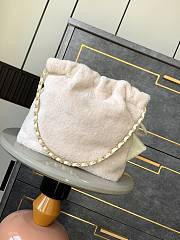 Chanel 22 Bag Fleece Gold White 35x37x7cm - 4