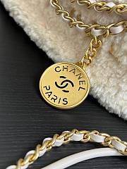 Chanel Mini 22 Bag Fleece Gold White 20x19x6cm - 4