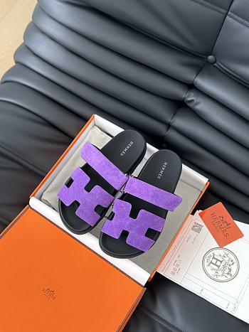 Hermes Chypre Purple Suede