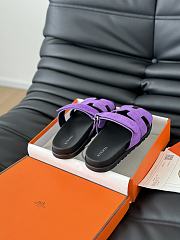 Hermes Chypre Purple Suede - 4