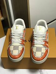 Louis Vuitton LV Trainer Orange Damier Sneaker - 4