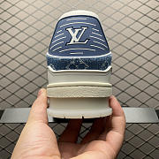 Louis Vuitton LV Trainer Sneaker Blue Denim  - 2