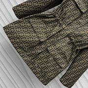 Fendi Blouson Brown FF Canvas Jacket - 2