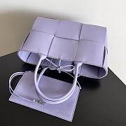 Bottega Veneta Small Arco Tote Bag Purple 30x20x11.5cm - 3