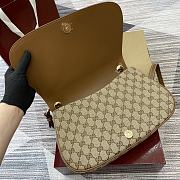 Gucci Blondie Medium Top Handle Bag Dark Brown 32x17x10cm - 5