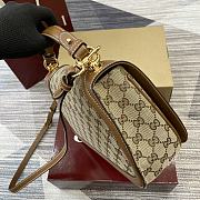 Gucci Blondie Medium Top Handle Bag Dark Brown 32x17x10cm - 3