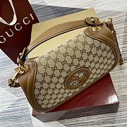 Gucci Blondie Medium Top Handle Bag Dark Brown 32x17x10cm - 2