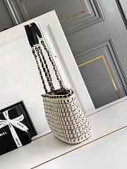 Chanel Tote Bag Crochet Black 21x33x11cm - 3