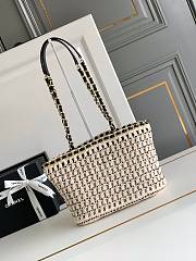 Chanel Tote Bag Crochet Black 21x33x11cm - 2