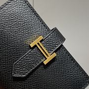 Hermes Compact Wallet Black Gold 11x8x3cm - 3