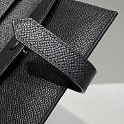 Hermes Compact Wallet Black Silver 11x8x3cm - 4