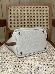 Hermes Picotin 18 White Brown Bag 18x13x9cm - 3