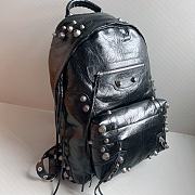 Balenciaga Le Cagole Backpack Black Arena Lambskin 48x33x9cm - 3