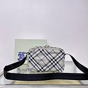 Burberry Check Crossbody Bag Lichen 25x12x18cm - 6