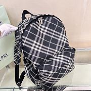 Burberry Check Backpack Black 35x14x41cm - 6
