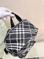 Burberry Check Backpack Black 35x14x41cm - 5