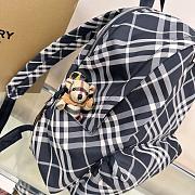 Burberry Check Backpack Black 35x14x41cm - 2
