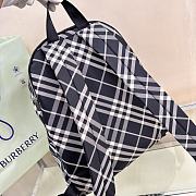 Burberry Check Backpack Black 35x14x41cm - 4