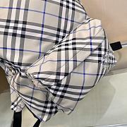 Burberry Check Backpack Lichen 35x14x41cm - 3