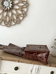 Chanel Flap Bag Brown 26x11x23cm - 4