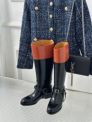Gucci Black Honey Knee High Boots - 2