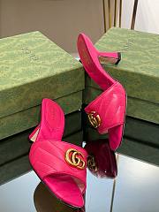 Gucci Double GG Marmont Fuchsia Pink 7.5cm - 5