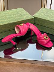 Gucci Double GG Marmont Fuchsia Pink 7.5cm - 3