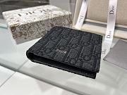Dior Wallet Black Oblique 11.5x9.5cm - 3