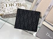 Dior Wallet Black Oblique 11.5x9.5cm - 5