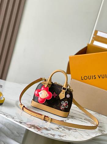 Louis Vuitton LV Nano Alma Candy Red 18x12x8cm 