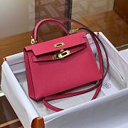 Hermes Mini Kelly Pink Gold Epsom 19cm - 3