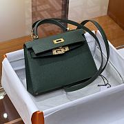 Hermes Mini Kelly Dark Green Gold 19cm - 4