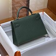 Hermes Mini Kelly Dark Green Gold 19cm - 3